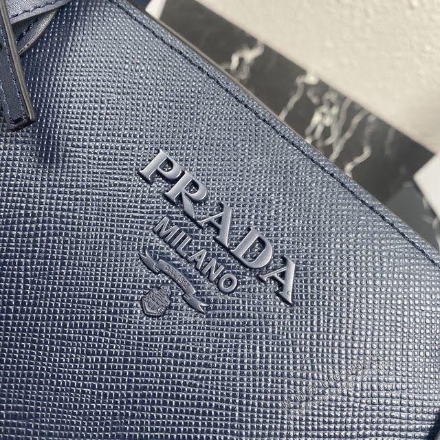 prada女包 普拉達專櫃最新爆款大號手提包 1BA155 Saffiano皮革手袋 prada十字紋小牛皮肩背包  pyd2140